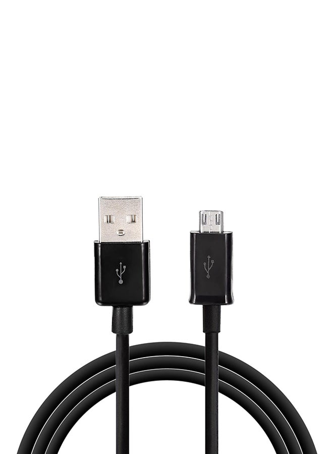 كابل شحن ومزامنة بيانات مايكرو USB أسود - Image 1