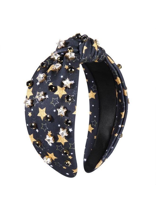 سيالكسهيني عصابات رأس رأس السنة الجديدة للنساء عصابات رأس السنة الجديدة المرصعة بالخرز عصابات رأس نجمة ناي مرصعة بالجواهر عصابات رأس ذهبية مرصعة بأحجار الراين الكريستالية إكسسوارات رأس السنة الجديدة هدايا الحفلات (نجمة 2) - Image 1