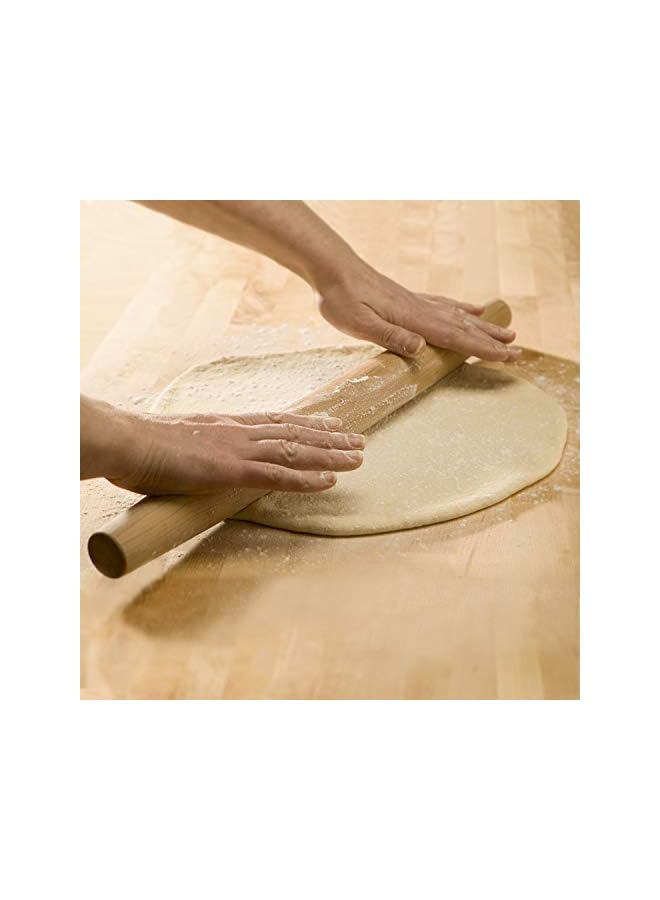 S-TOP French Rolling Pin (17 Inches) –WoodenRoll Pin for Fondant, Pie Crust, Cookie, Pastry, Dough –Tapered Design & Smooth Construction - Essential Kitchen Utensil - Image 2