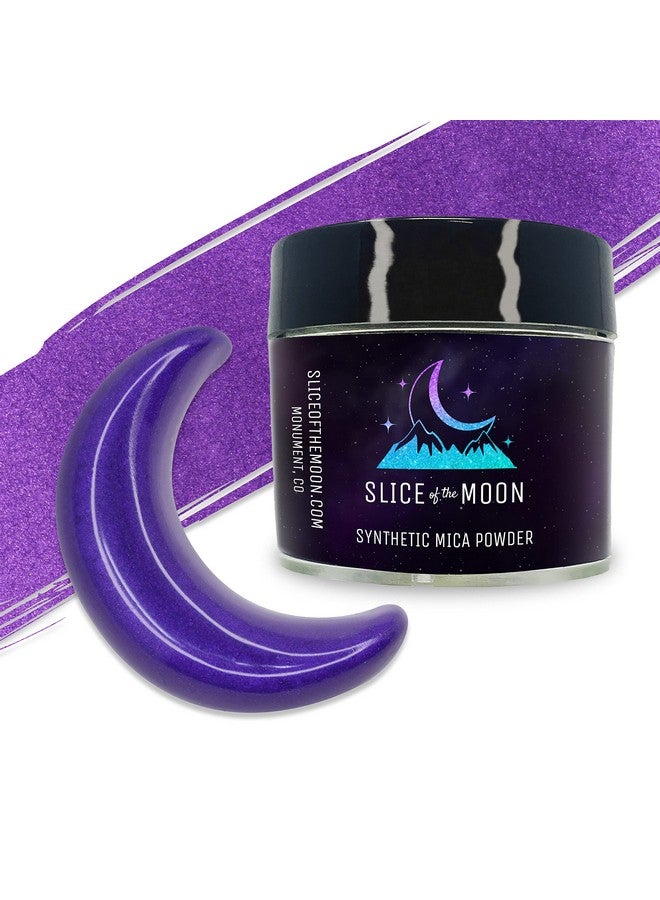 Slice of the Moon Purple Mica Powder Skin Safe Fine Pigment Powder For Epoxy Resin Body Butter Lip Gloss Candle Color Dye Soap Colorant & Slime Pigment Dust 0.42Oz (12G) - Image 1