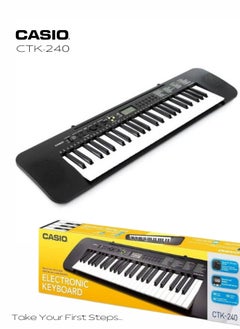 CASIO CTK-240 Digital Musical Piano Keyboard for Beginners 49 Keys 100 Tones 100 Rhythms, Without Power Adaptor (Sold Separately)  - Image 1