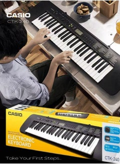 CASIO CTK-240 Digital Musical Piano Keyboard for Beginners 49 Keys 100 Tones 100 Rhythms, Without Power Adaptor (Sold Separately)  - Image 2