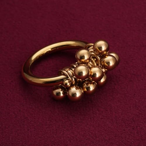 PALMONAS Gold Beads Harmony Ring for Womens - Waterproof & Anti-Tarnish - Image 5