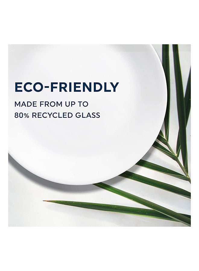 Corelle طقم أدوات مائدة كلاسيكي مقاوم للشChip مكوّن من 18 قطعة بلون رمادي غامق لخدمة 6 أشخاص - Image 3