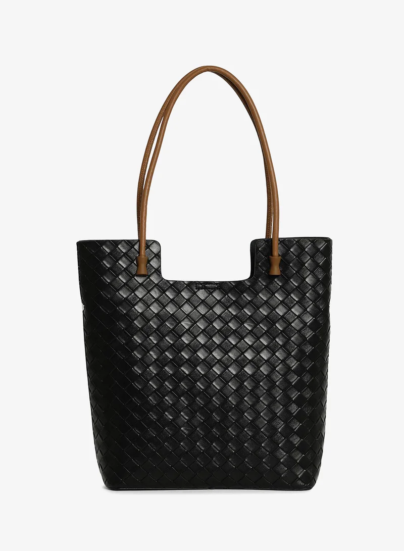 Haute Sauce  Solid Zip Lock Regular Vegan Leather Hand Bag For Women for Women | Best Price UAE
