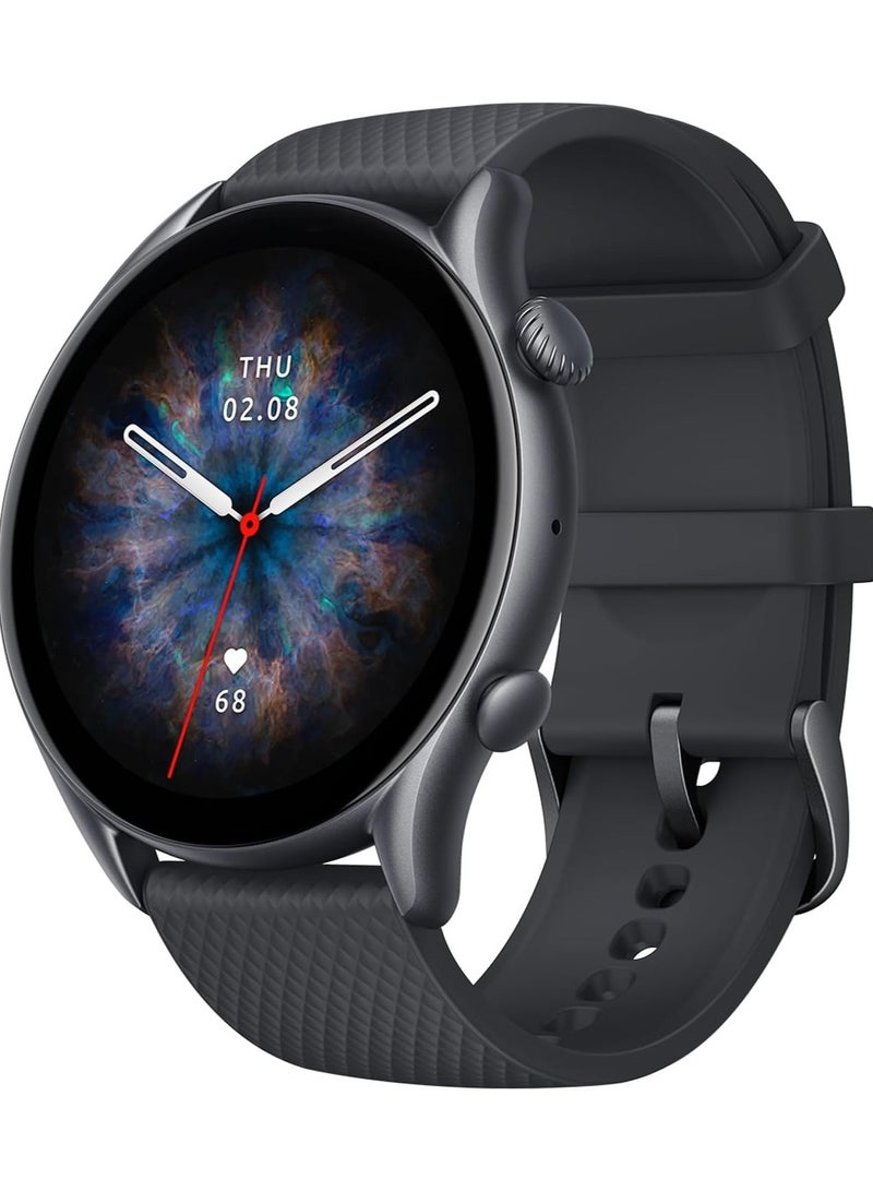 REBENUO GTR 3 Pro Smart Watch 1.45 Ultra HD AMOLED Display 24hrs Health Monitoring 150+ Sports Mode Fitness Built-In Alexa GPS 12 Days Long Battery Life 5 ATM Water Resistant (Black) - Image 1