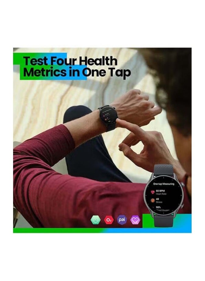 REBENUO GTR 3 Pro Smart Watch 1.45 Ultra HD AMOLED Display 24hrs Health Monitoring 150+ Sports Mode Fitness Built-In Alexa GPS 12 Days Long Battery Life 5 ATM Water Resistant (Black) - Image 5
