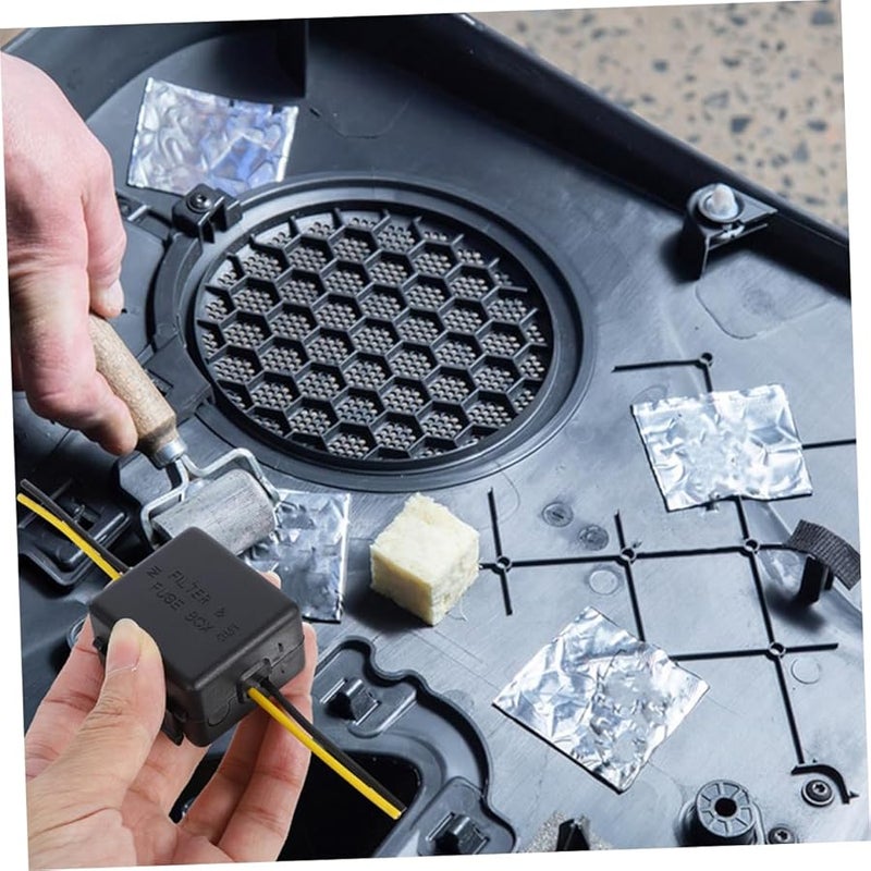 PRETYZOOM 2pcs Car Audio Power Filter Noise Reducer Protects Stereo Electronics Enhances Performance - Image 5