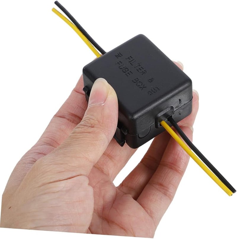 PRETYZOOM 2pcs Car Audio Power Filter Noise Reducer Protects Stereo Electronics Enhances Performance - Image 4