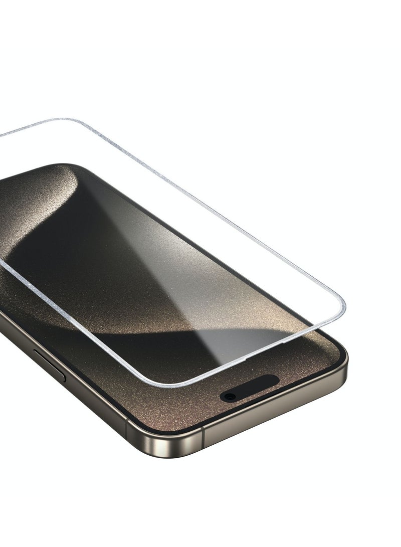 GREEN LION 3D Glitter Curved Screen Protector 9H Hardness No Bubbles Sensitive Touch Ultra Thin Shutterproof Protection  Anti Scratch Full Coverage - Silver - Image 1