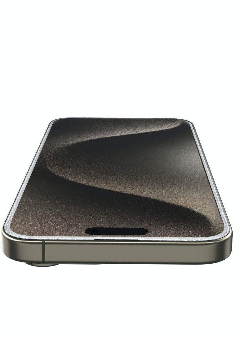 GREEN LION 3D Glitter Curved Screen Protector 9H Hardness No Bubbles Sensitive Touch Ultra Thin Shutterproof Protection  Anti Scratch Full Coverage - Silver - Image 2