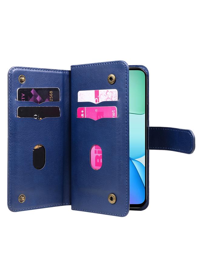 اس-توب جراب هاتف جلدي متعدد الوظائف لهاتف Redmi 13 4G Global مع 10 فتحات للبطاقات - Image 5