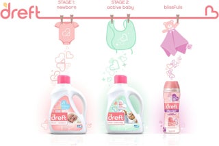 Dreft Stage 1: Newborn Liquid Laundry Detergent (HE), 40 oz, 25 loads by Dreft - view 3