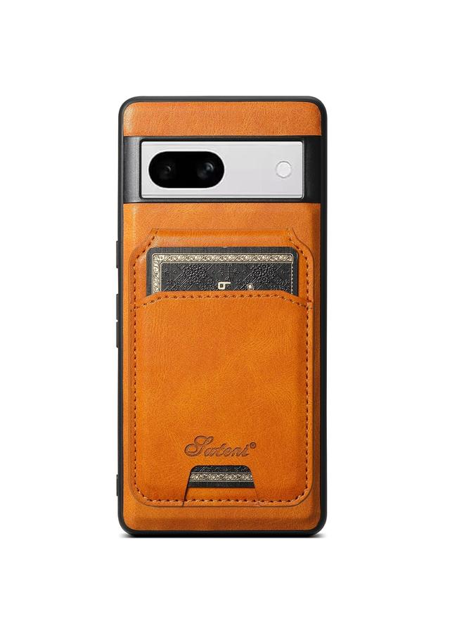Suteni Case For Google Pixel 8a H15 Oil Eax Leather Detachable Wallet Back Phone Case - Image 1