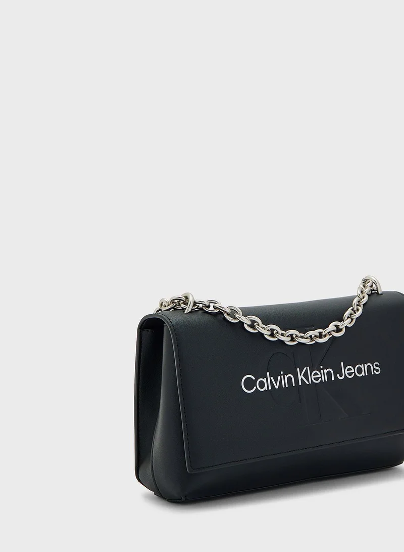 Calvin Klein Jeans Sculpted Ew Flap Over Crossbody