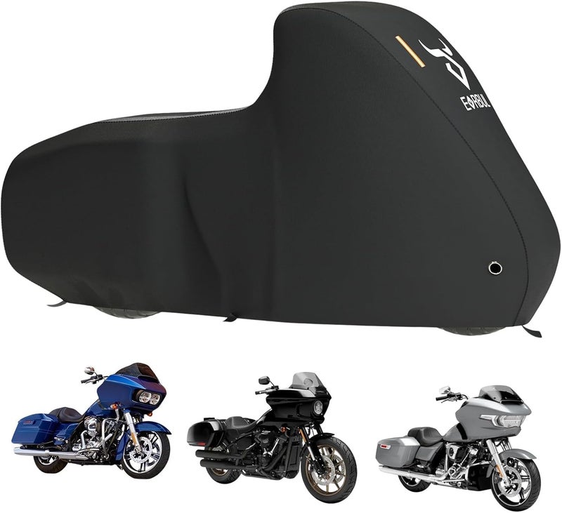 EVRBUL Heavy Duty Motorcycle Cover for Harley Davidson - 420D Outdoor All Seasons Protection - Image 1