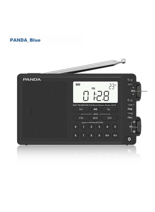 Panda Portable Bluetooth Radio Full Band Stereo Multifunctional Semiconductor Car Backup - Image 1