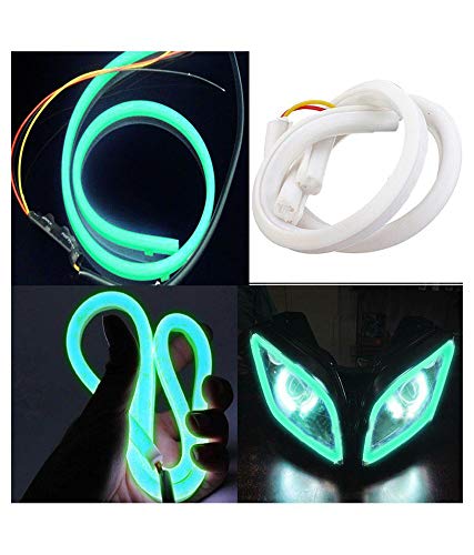 Spedy Flexible 30cm Bike Headlight Neon LED DRL Tube Green for YZF R15 V3.0 Model No_trenbcsku3371 - Image 3