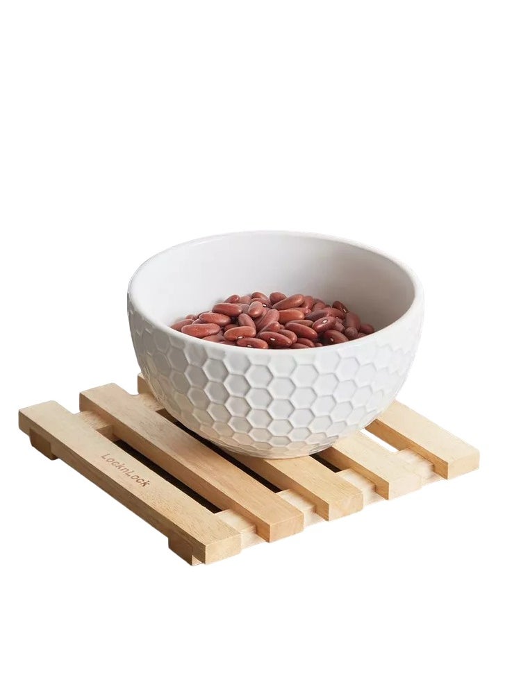LOCK & LOCK LocknLock Wooden Trivet - Durable, Heat-Resistant, Non-Slip Kitchen Accessory  - Image 5