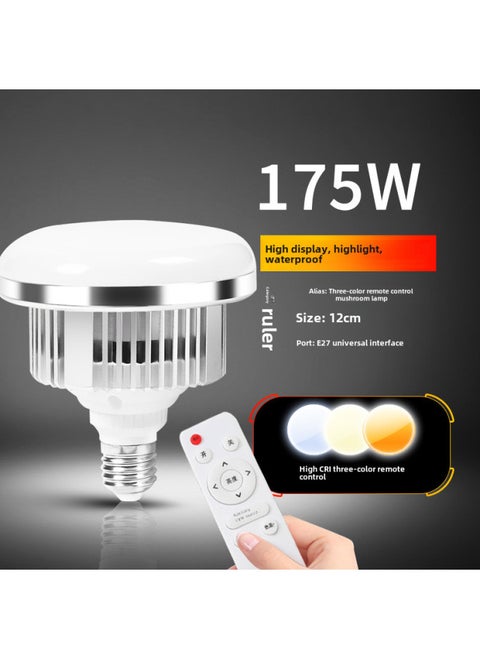 LED Fill Light Live 285W Remote Control Dimming Three-color Temperature Stepless Dimming Soft Box E27 Photography Bulb Wholesale-Light Source Color:175W-three-color Remote Control High Finger Mushroom Lamp