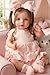BABESIDE Lifelike Reborn Baby Dolls Dara 20 Inch RealisticNewborn Baby Doll Brown Hair Girl Handmade Real Life Baby Dolls with Clothes and Toy Accessories Gift for Kids Age 3 - Image 3