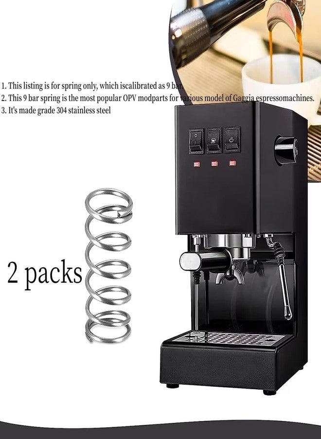 DUODUO ملحقات ماكينة القهوة DUODUO متوافقة مع قطع غيار Gaggia Classic PRO Mod، زنبرك OPV Mod 9 Bar (قطعتان) - Image 2