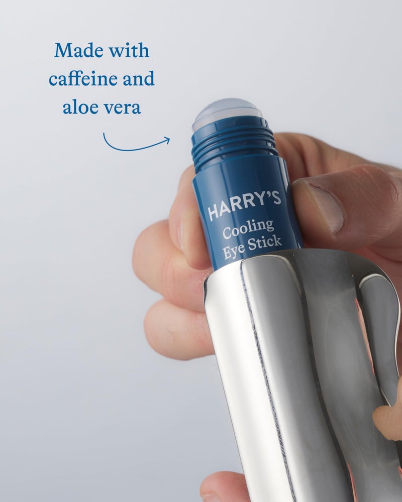 Harry's Cooling Eye Kit for Men - Gua Sha Depuffing Facial Massage Tool and Cooling Eye Stick - Image 5