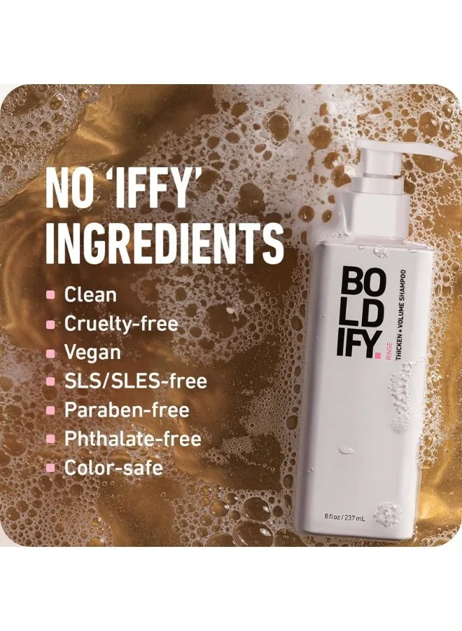 Boldify Hair Thickening Shampoo Natural Volumizing Shampoo For Fine Hair 236ml
