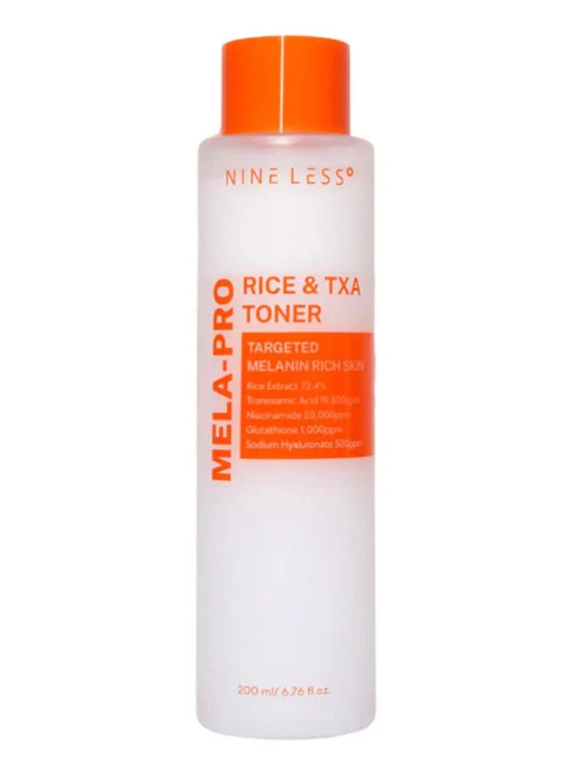 NINELESS MELA-PRO Rice & TXA Toner 200ml - Image 4