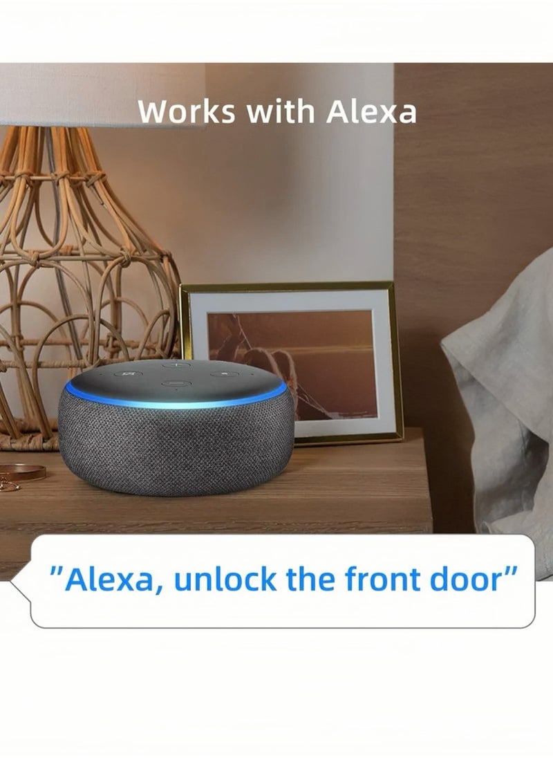 Smart Wi-Fi Gateway, G2 Hub For Keyless Entry Remote Control & Manage Bluetooth Deadbolt Door Lock with TTLock App, Wi-Fi Bridge Work with Alexa Google Home For Voice Control, White  - Image 5