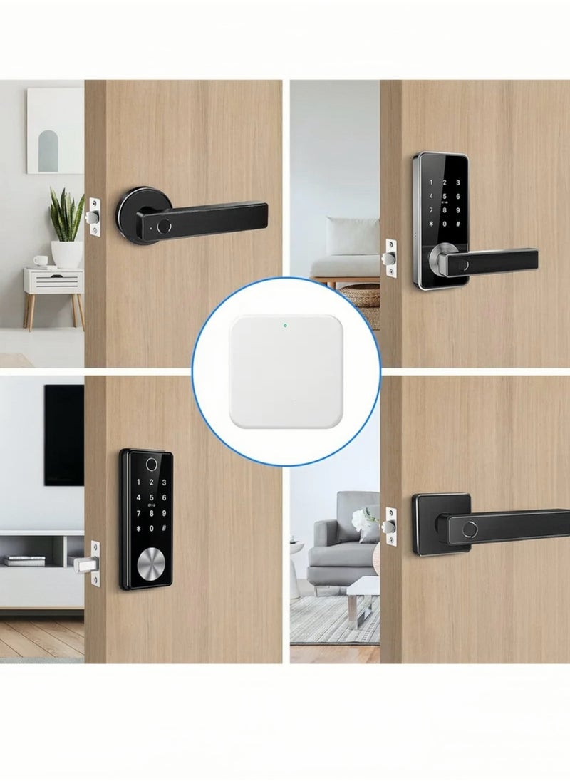 Smart Wi-Fi Gateway, G2 Hub For Keyless Entry Remote Control & Manage Bluetooth Deadbolt Door Lock with TTLock App, Wi-Fi Bridge Work with Alexa Google Home For Voice Control, White  - Image 4