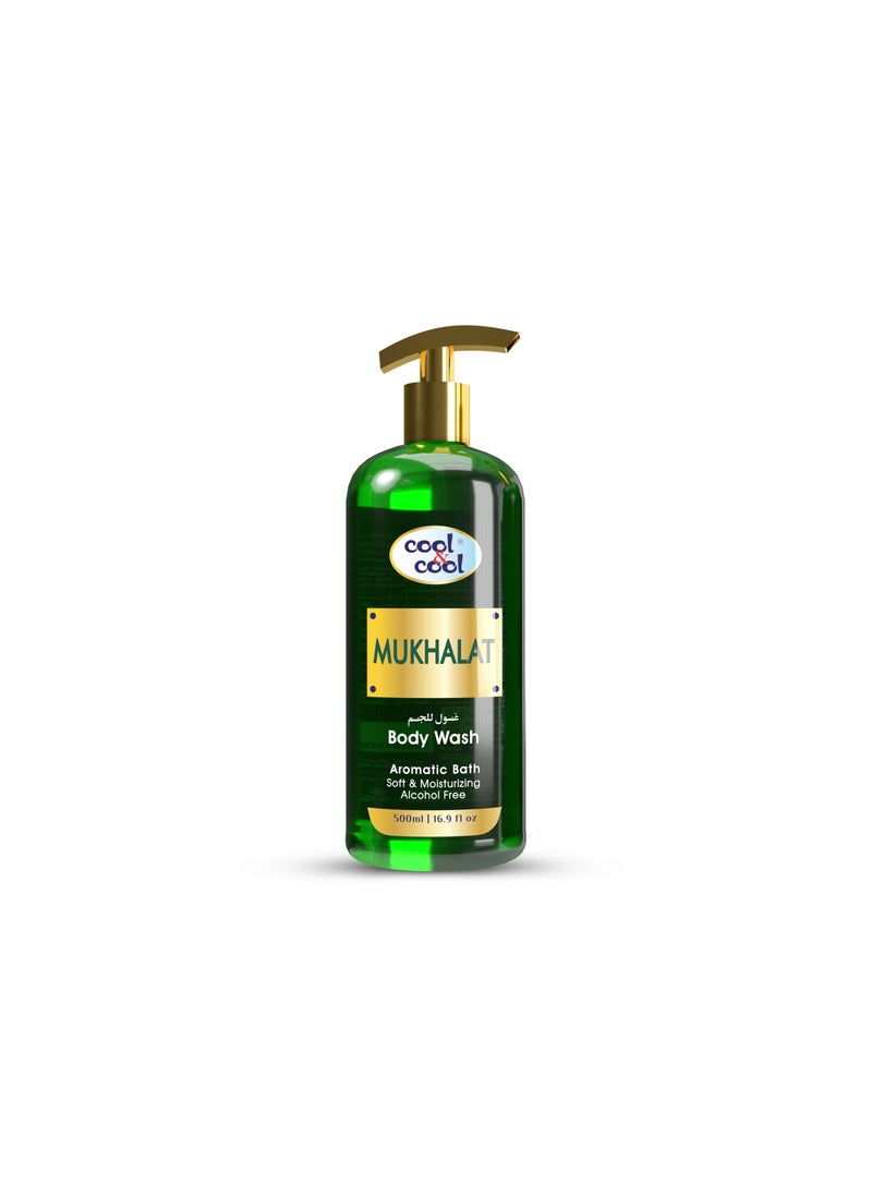 Cool & Cool - Cool & Cool Mukhalat Body Wash 500 ML-Enriched with Vitamin E, Soft, Creamy and Moisturizing - Image 1