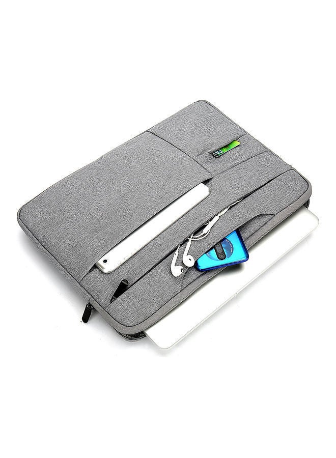 NIBEMINENT 15.4 Inch Waterproof Nylon Laptop Briefcase Light Grey  - Image 3