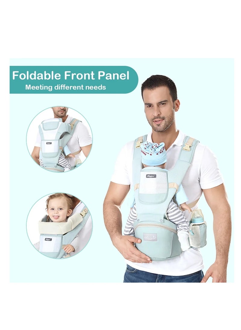 ARCOON - ARCOON Baby Carrier, Ergonomic Infant Carrier with Hip Seat Lumbar Support, Baby Newborns to Toddler Breathable Mesh Baby Carrier - Image 1