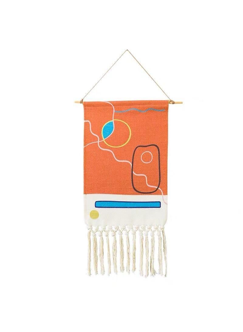 Bluejw Bohemian Wall Hanging Tapestry With Tassel Wall Decoration Of Living Room And Bedroom - Image 1