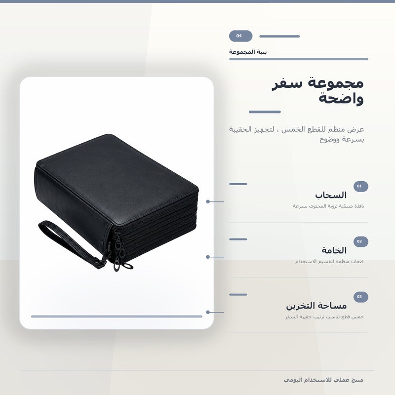طقم أقلام رصاص باللون أسود للعمل والمكتب للكتابة المدرسية وملاحظات المكتب والرسم والتخطيط وروتين الدراسة - Image 4