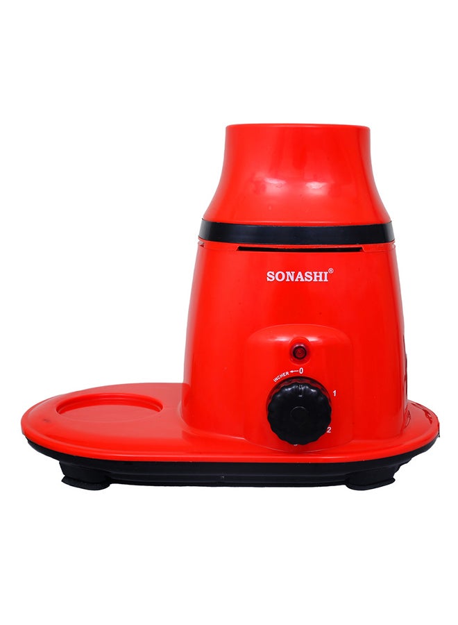 SONASHI 3-in-1 Mixer Grinder with Copper Motor - 3 Speed, 3 Stainless Steel 1.75L 1.0 L Dry And 0.5L Jars for Wet/Dry Grinding Liquidizing with Durable Lids 750 W SB-193 Red - Image 4