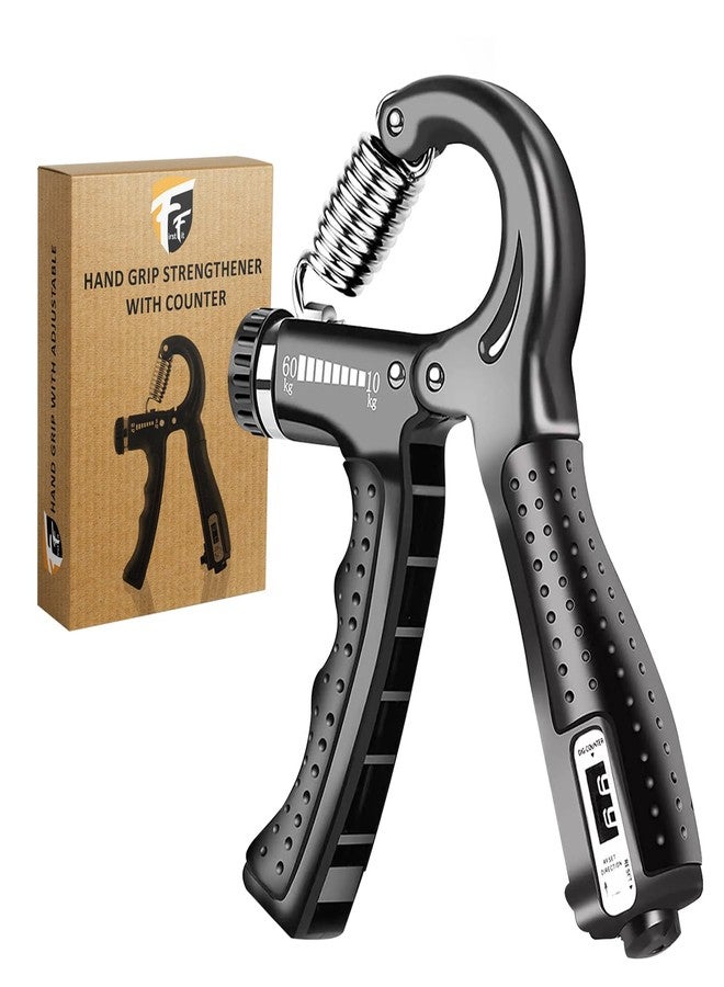 FirstFit Professional Hand Gripper with Counter & Push Up Stand Bar Combo | Forearm Strengthener, Grip Strengthener with Dips Stand for Calisthenics | Home Gym Workout Equipment for Men & Women - Image 2
