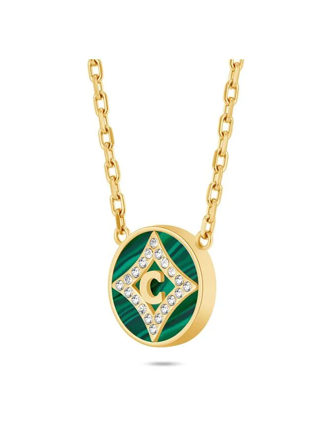 CERRUTI 1881 Tessa Gold Plated Stainless Steel Pendant Necklace for Women 450mm
