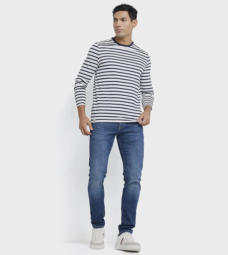 Ben Sherman  Ben Sherman Men's Crew Neck Short Sleeve Striped T-Shirt for Men | Best Price UAE