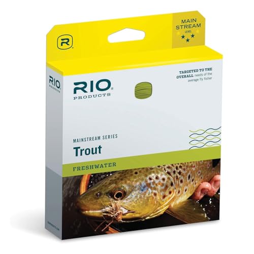 RIO Products Mainstream Trout DT Fly Line - Developed for The Average Fly Fishermen - Easy Casting and Smooth Design - Freshwater - 3 Weight - Image 1