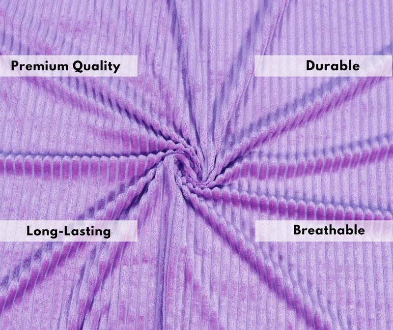 RD TREND 190 GSM Flannel Elastic Fitted Warm bedsheets for Winter Single Bed (72x48x8 Inches) with 1 Pillow Cover Size (18x28 Inches) Color- Lavender - Image 3