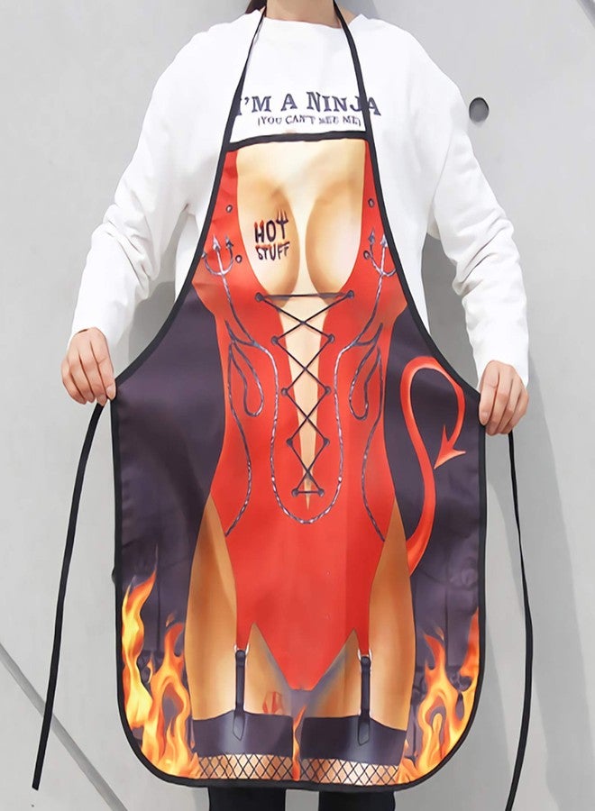 M1NTP1US + Christmas Gag Gift Exchange - Xmas Holiday Funny Apron White Elephant Party Gifts for Men Women - Image 4