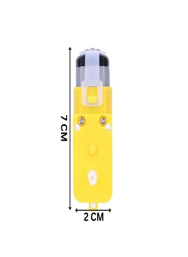 ESPtronics محرك ESPtronics DC BO رباعي القطع مع عمود مزدوج للعجلة لمشاريع العلوم، سيارة ذكية، روبوت، محرك تروس 5 فولت DC، طقم روبوتات يمكنك تركيبه بنفسك - Image 3