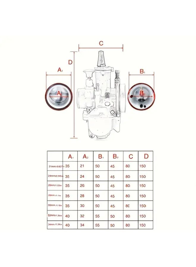 PWK Carburetor 34mm Black With Power Jet For 2T 4T Motorcycle Dirt Bike Pit Bike Scooter ATV - Image 3