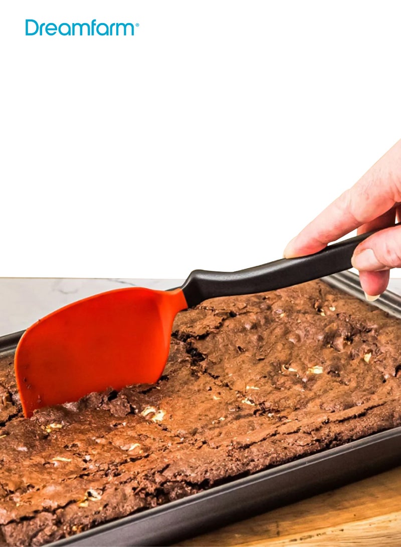 Dreamfarm Non-Stick Safe Flexible Spatula | 12” Heat-Resistant Nylon with Angled & Curved Head | Safe for Non-Stick Cookware | Easy Lift for Delicate Foods | Black | 29.46 x 7.62 x 1.27 CM - Image 2