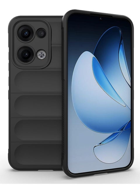 Phone case cover Magic Shield TPU + Silicone Shockproof Phone Case For  Oppo Reno 13 5G (Black)