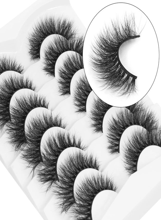 DYSILK Lashes Cat Eye Eyelashes - Mink Lashes Fluffy 7 Pairs 8D Faux Lashes Wispy Natural Look False Eyelashes Long Lashes Pack Soft Reusable |Cat Eye 16mm - Image 5