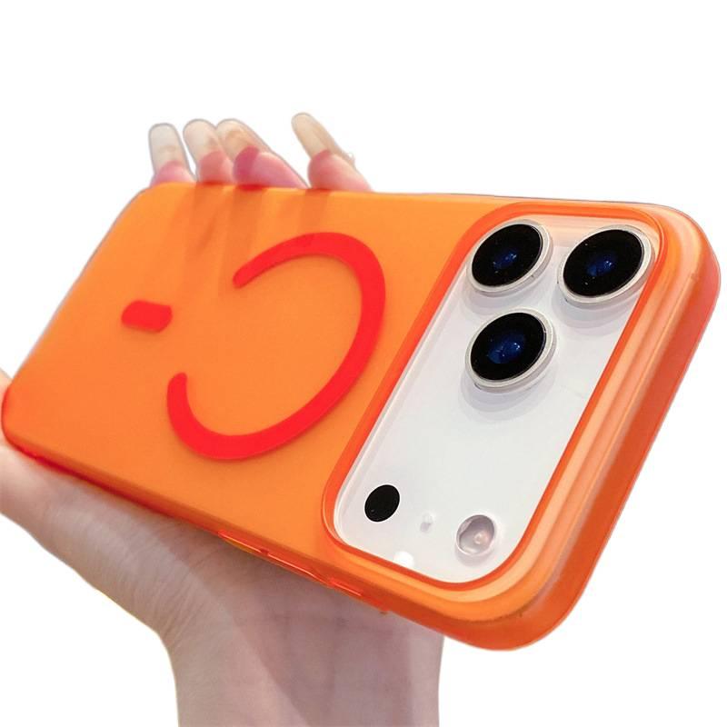 MagSafe Case | Orange | Drop Protection | Strong Magnetic | PC | Shockproof Cover for iPhone 13 - Image 1
