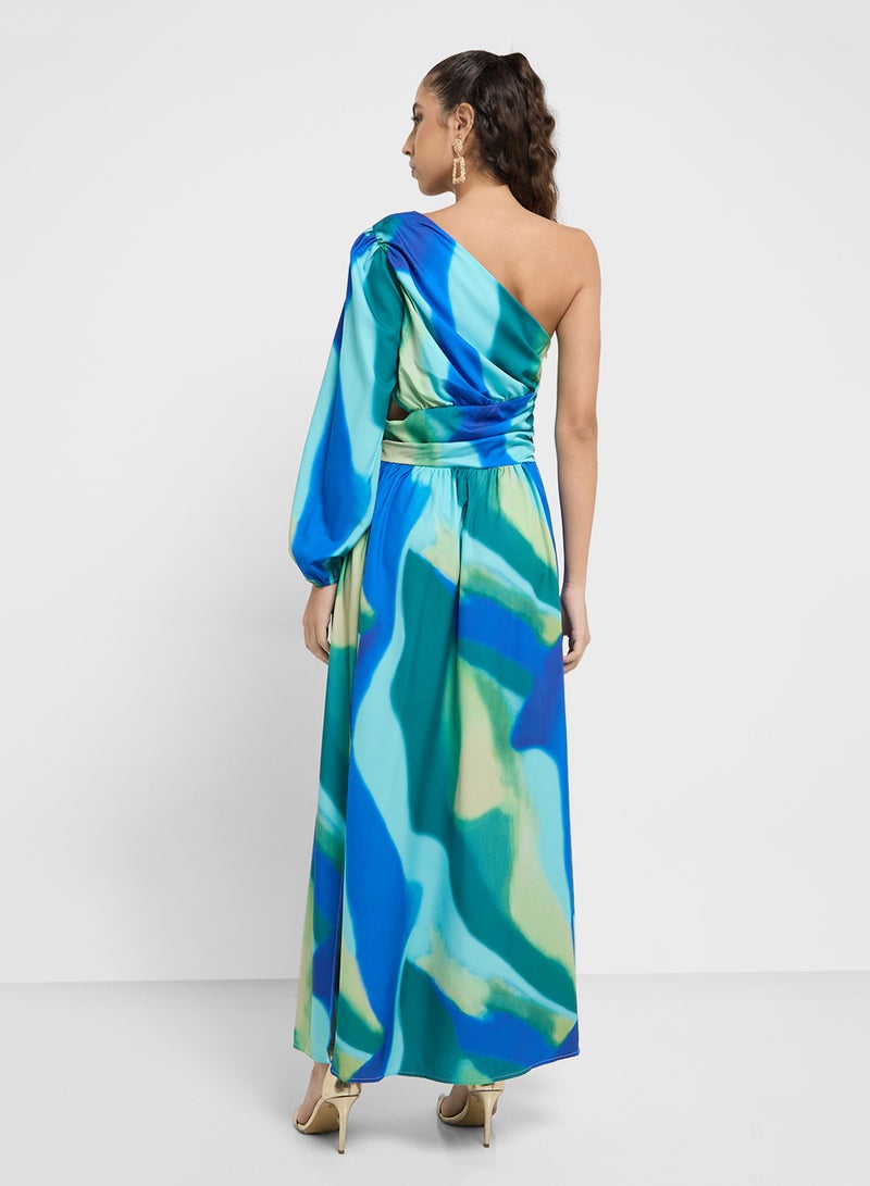 جينجر فستان كتف واحد مجرد - Image 2